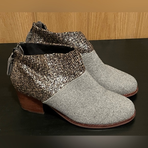 Toms Leila Felt Shine Boucle Bootie - Picture 2 of 14